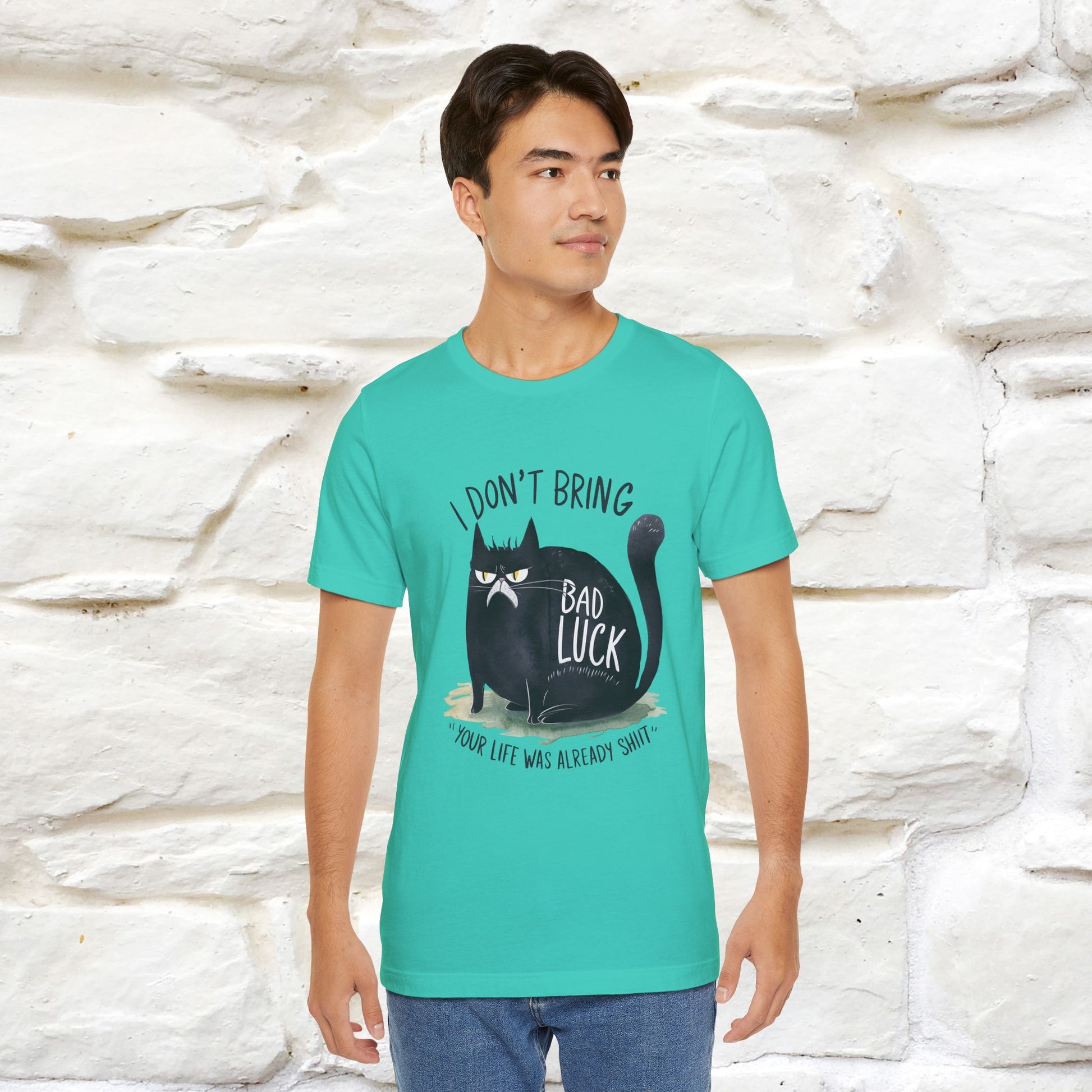 I Don’t Bring Bad Luck, Your Life Was Already Sh... Cat T-Shirt | Nunu^Miao Studio - Nunu&Miao Studio
