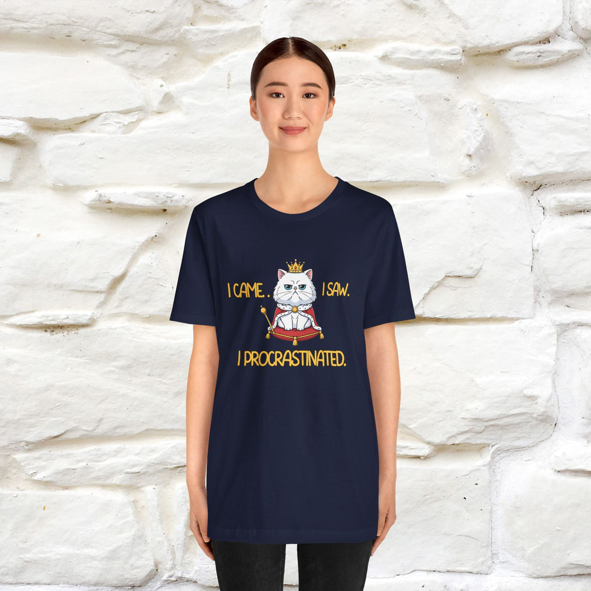 ''“I came. I saw. I procrastinated.''| Funny T-Shirt | Nunu&Miao Studio