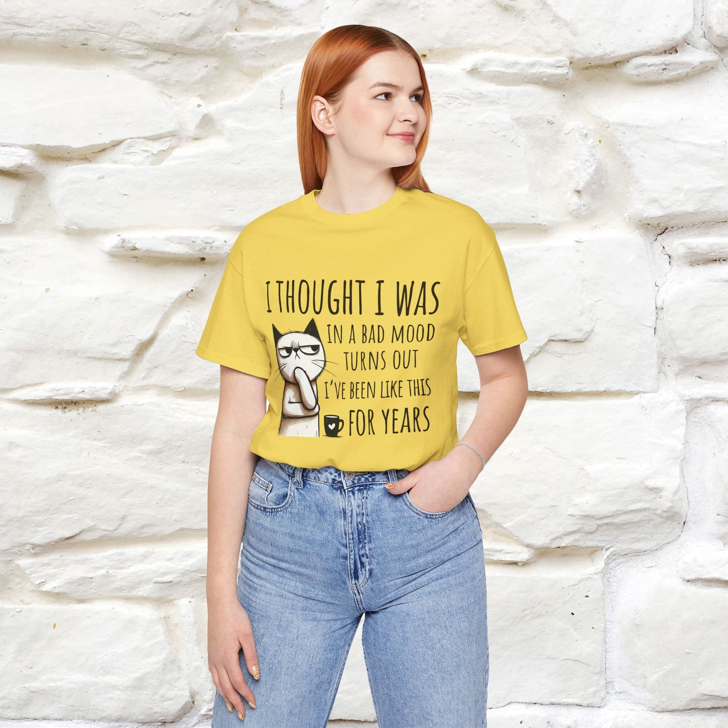 "I Thought I was In A Bad Mood.. " Cat  T-shirt |Nunu&Miao Studio - Nunu&Miao Studio