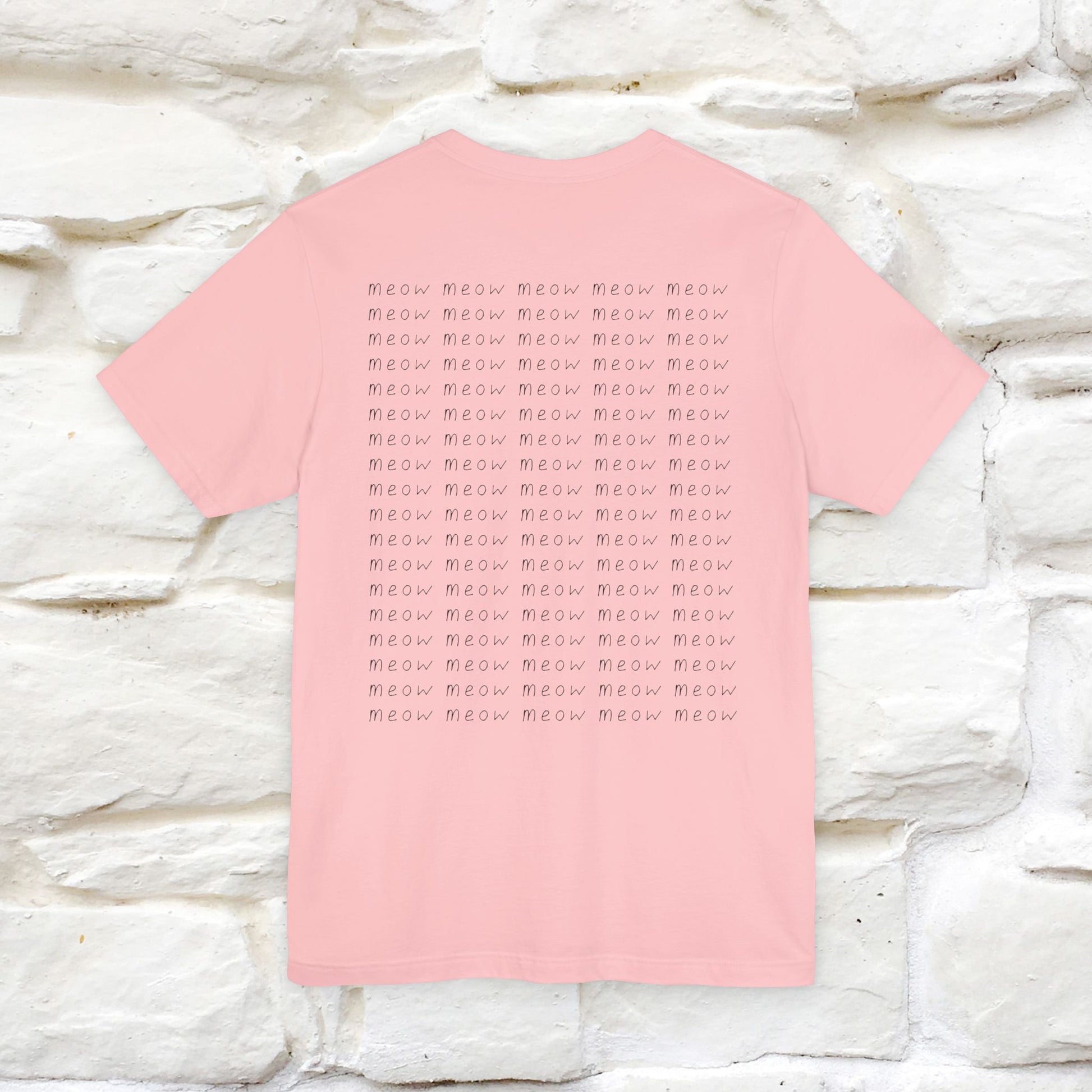 "Meow Meow Meow" Cat T-Shirt | Front & Back Design | Nunu&Miao Studio - Nunu&Miao Studio