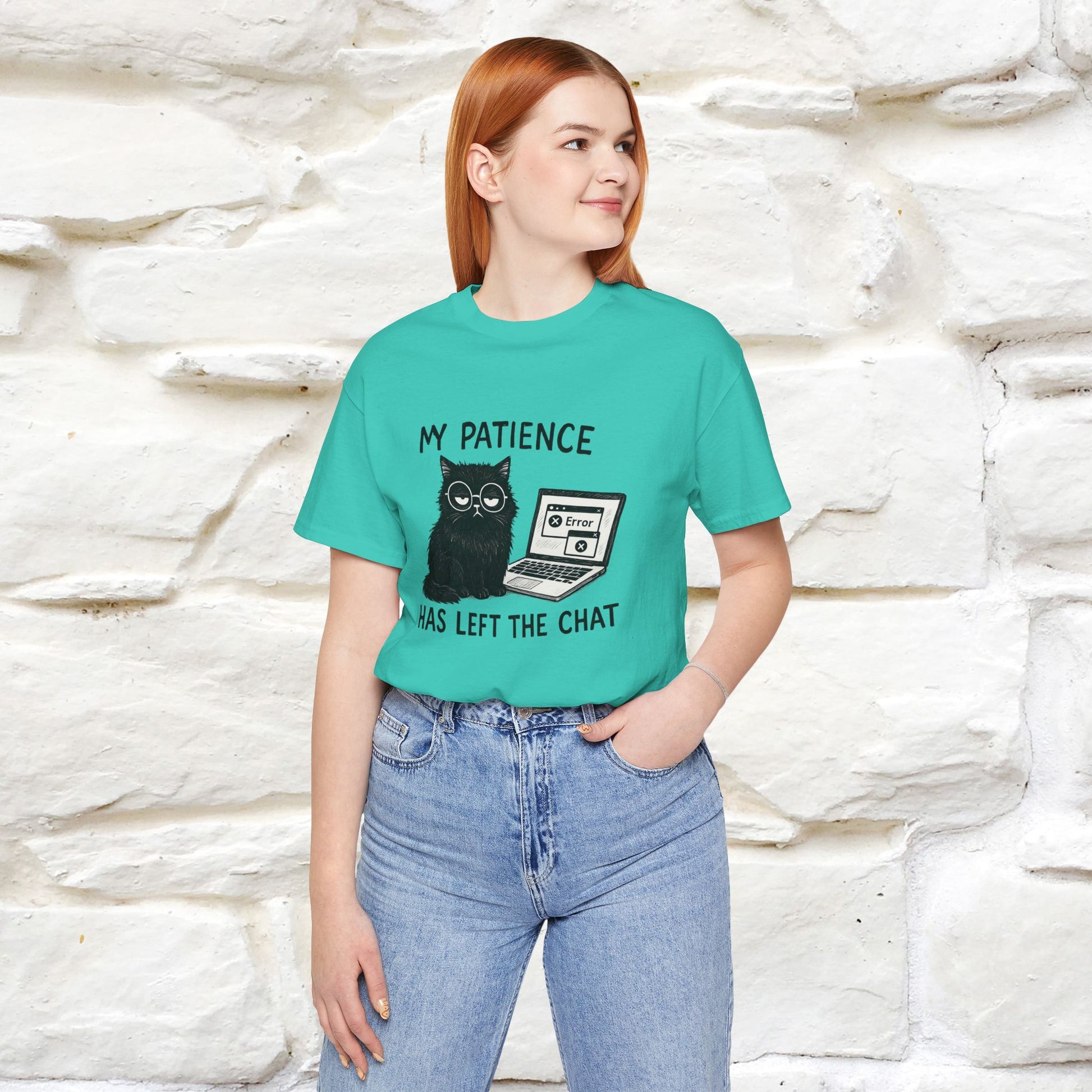 "My Patience Has Left The Chat" |Cat T-Shirt | Nunu&Miao Studio - Nunu&Miao Studio