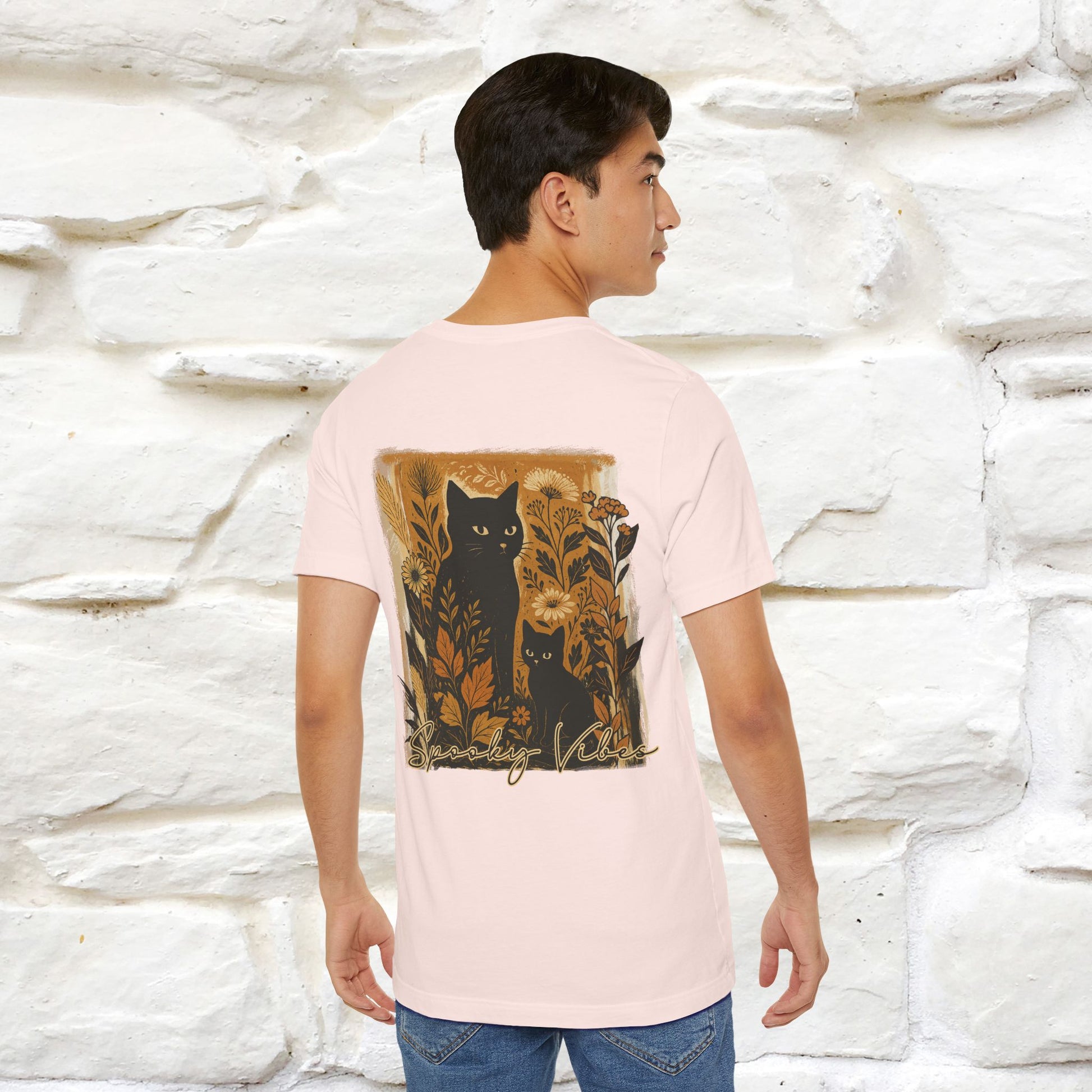 "Spooky Vibes" Cat T-shirt |Nunu&Miao Studio - Nunu&Miao Studio