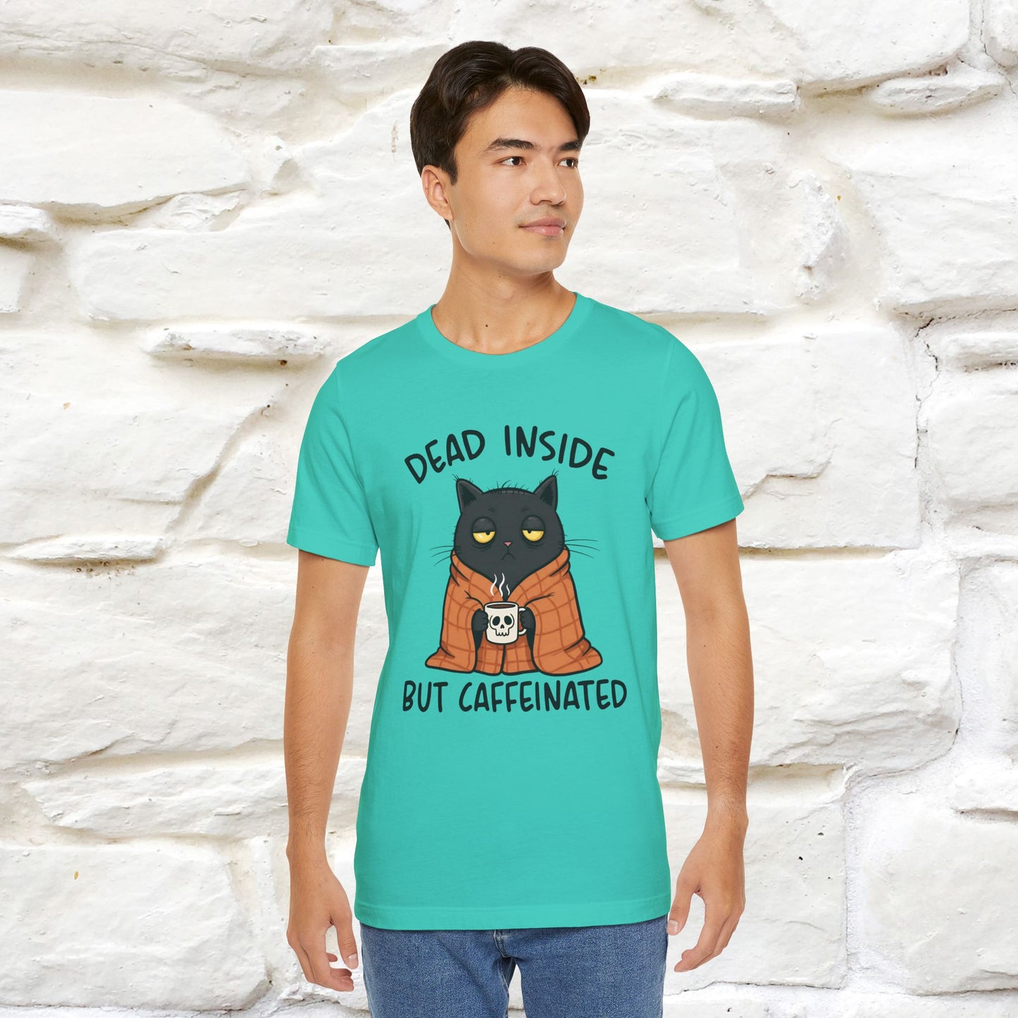 "Dead Inside But Caffeinated" |Funny T-Shirt | Nunu&Miao Studio - Nunu&Miao Studio