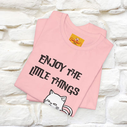 "Enjoy The Little Things." Cat T-Shirt | Nunu&Miao Studio