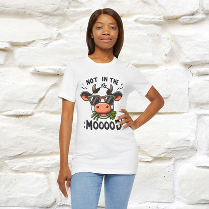 Not In The Moood – Funny Cow Pun T-Shirt | Nunu & Miao Studio - Nunu&Miao Studio