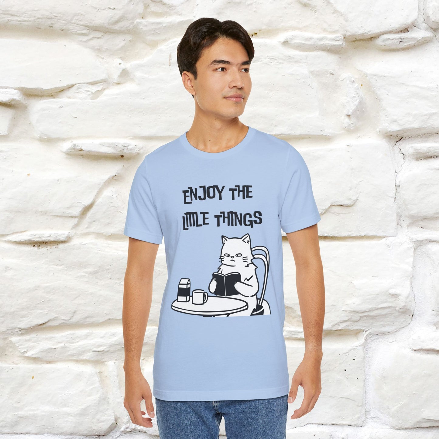 "Enjoy The Little Things." Cat T-Shirt | Nunu&Miao Studio