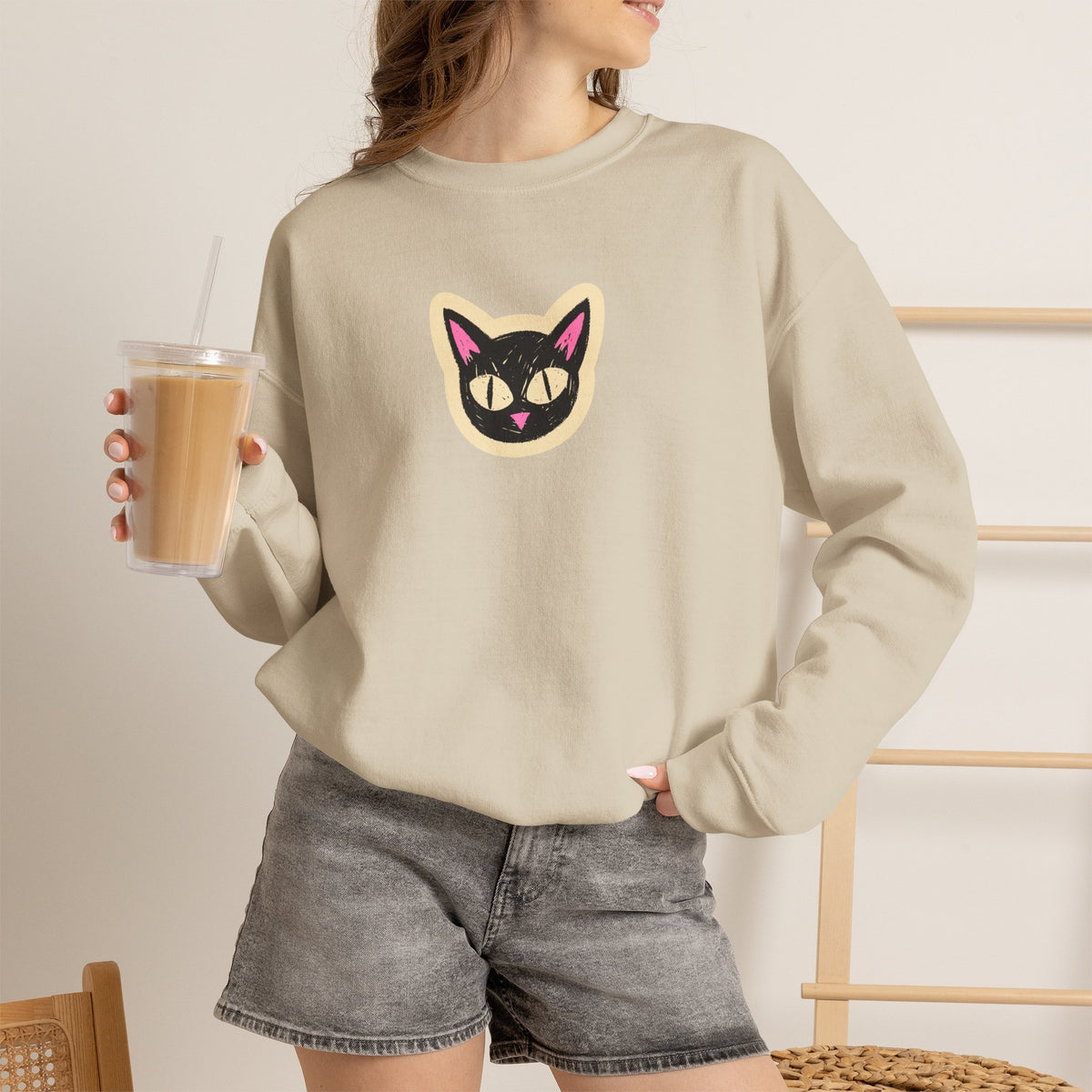 ''If You Want To Be Remembered...'' | Cute Cat Sweatshirt | Nunu&Miao Studio