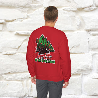 ''It's This Time...Christmas '' |Cat Sweatshirt | Nunu&Miao Studio