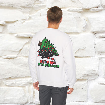 ''It's This Time...Christmas '' |Cat Sweatshirt | Nunu&Miao Studio
