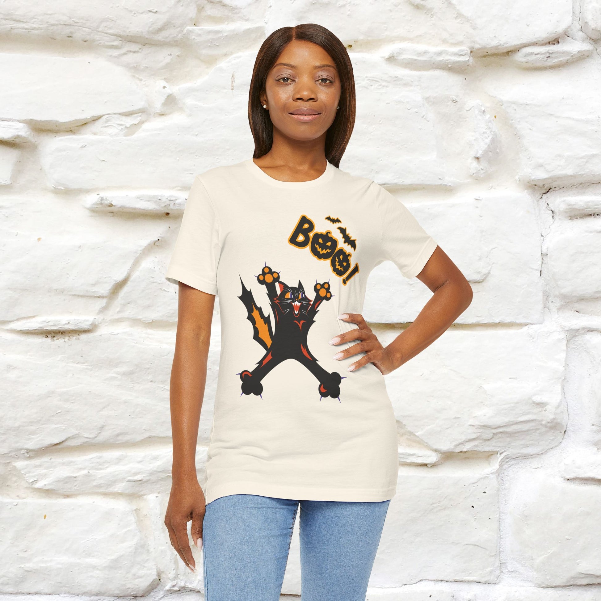 "Boo" Cat  T-shirt |Nunu&Miao Studio - Nunu&Miao Studio