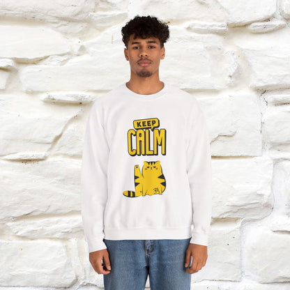 "Keep Calm'' |Cat Sweatshirt | Nunu&Miao Studio