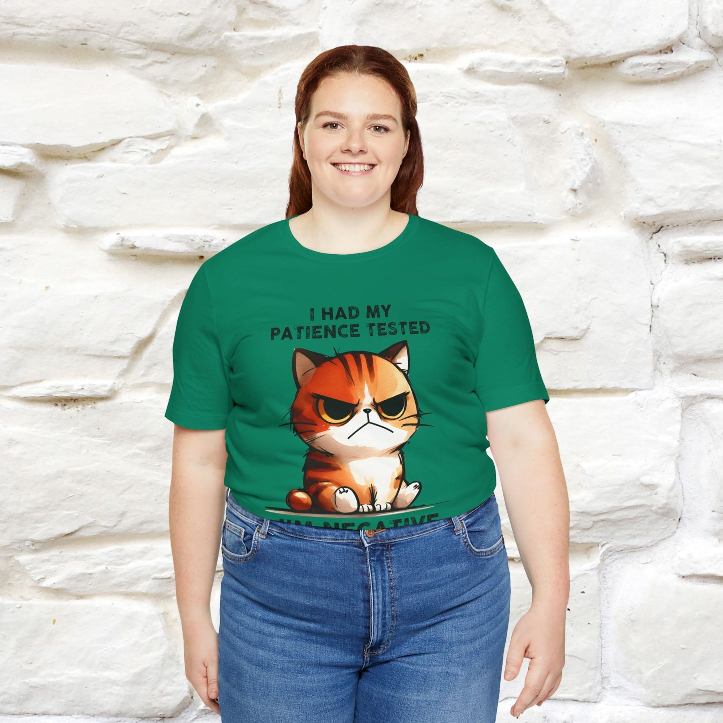 ''I Had My Patience Tested, I'm Negative''| CatT-Shirt | Nunu&Miao Studio