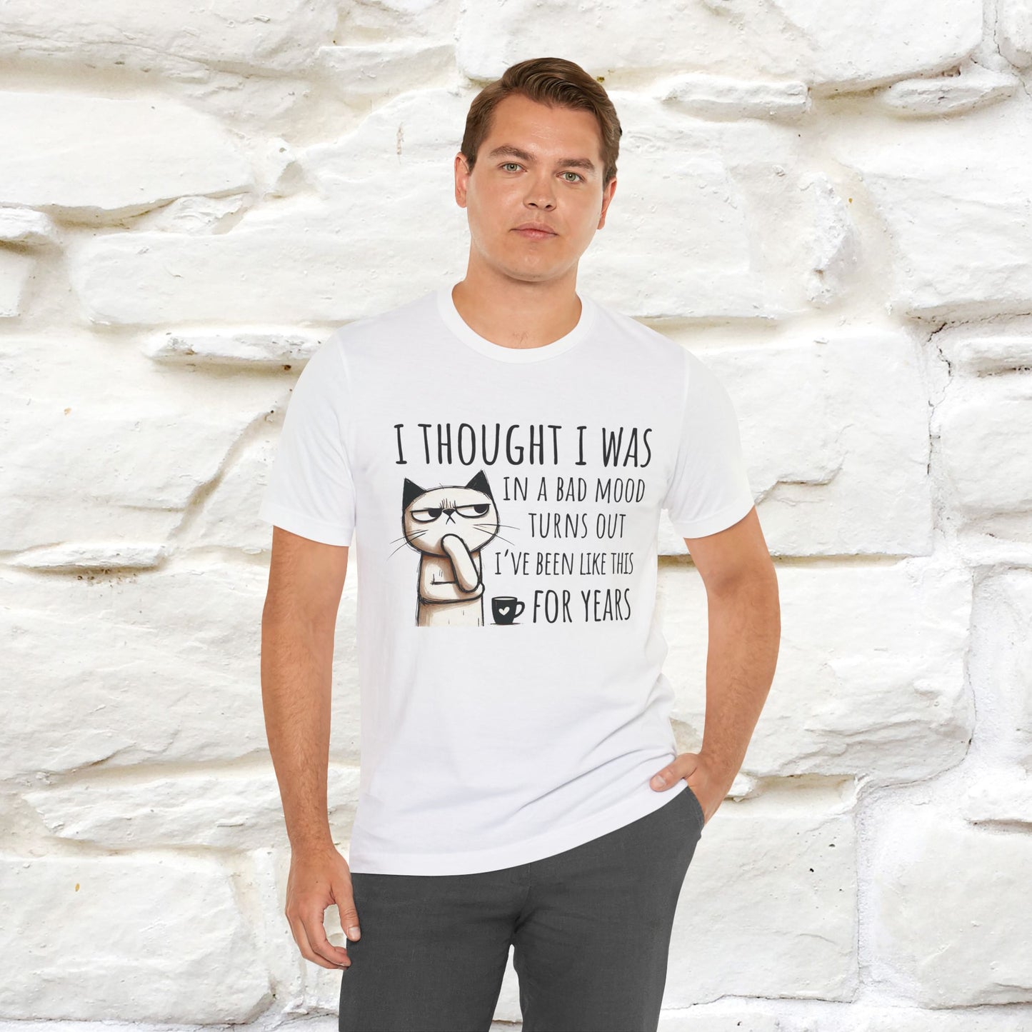 "I Thought I was In A Bad Mood.. " Cat  T-shirt |Nunu&Miao Studio - Nunu&Miao Studio
