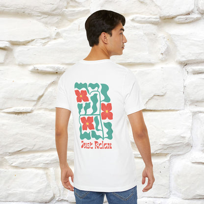 "Just Relax'' Cat T-Shirt Front and Back Design | Nunu&Miao Studio - Nunu&Miao Studio