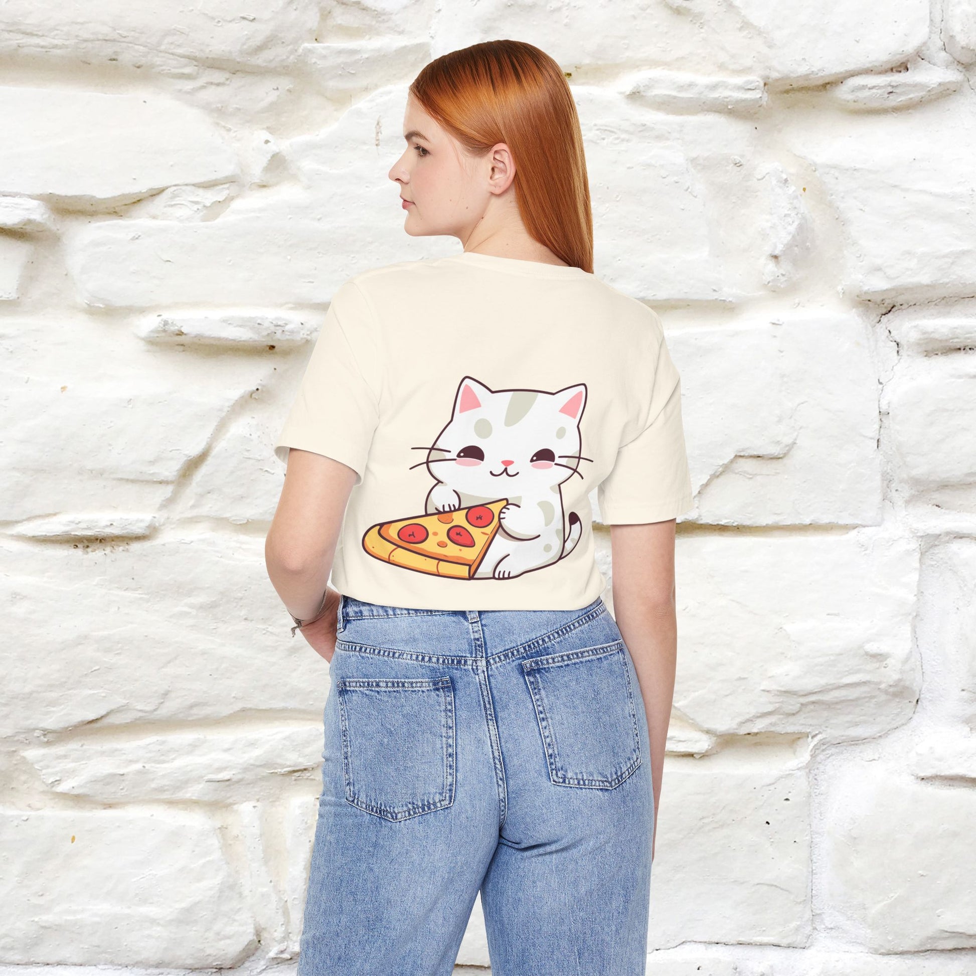 "I Love Pizza"| Cat T-shirt | Nunu&Miao Studio - Nunu&Miao Studio