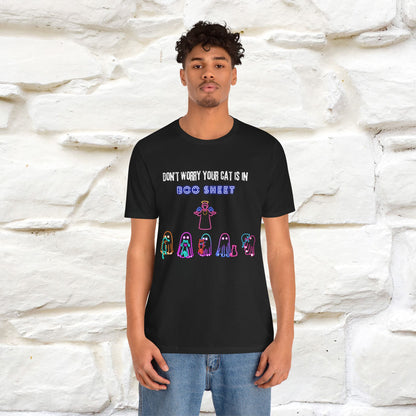 ''Don't Worry Your Cat Is In Boo Sheet'' - Cat T-Shirt- Nunu&Miao Studio - Nunu&Miao Studio