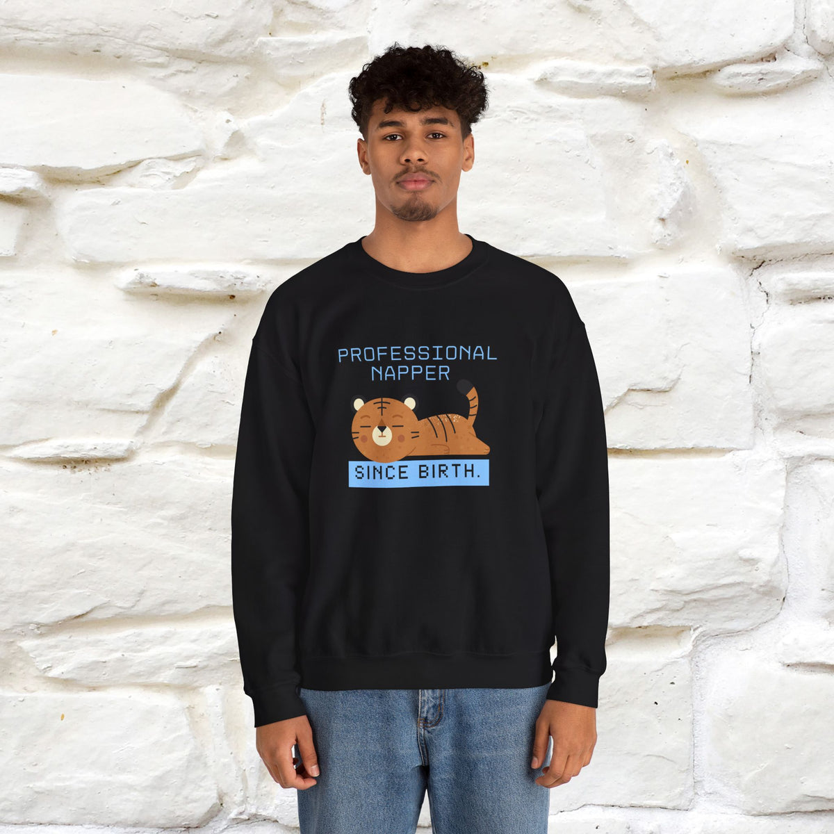 ''Professional Napper Since Birth'' |Cat Sweatshirt | Nunu&Miao Studio