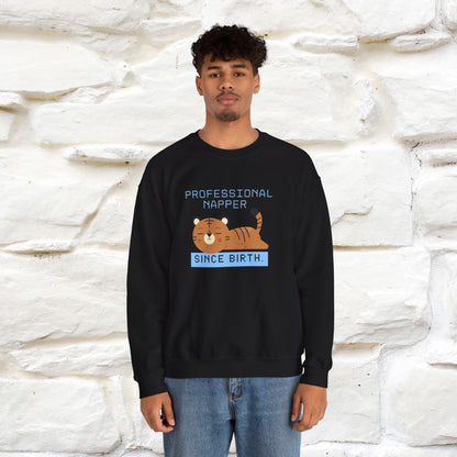 ''Professional Napper Since Birth'' |Cat Sweatshirt | Nunu&Miao Studio