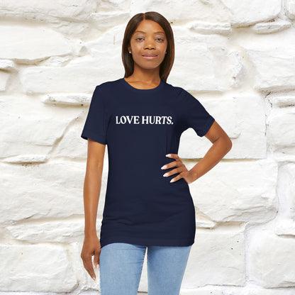 “Love Hurts"  Funny Cat T-Shirt | Front & Back Design | Nunu&Miao Studio