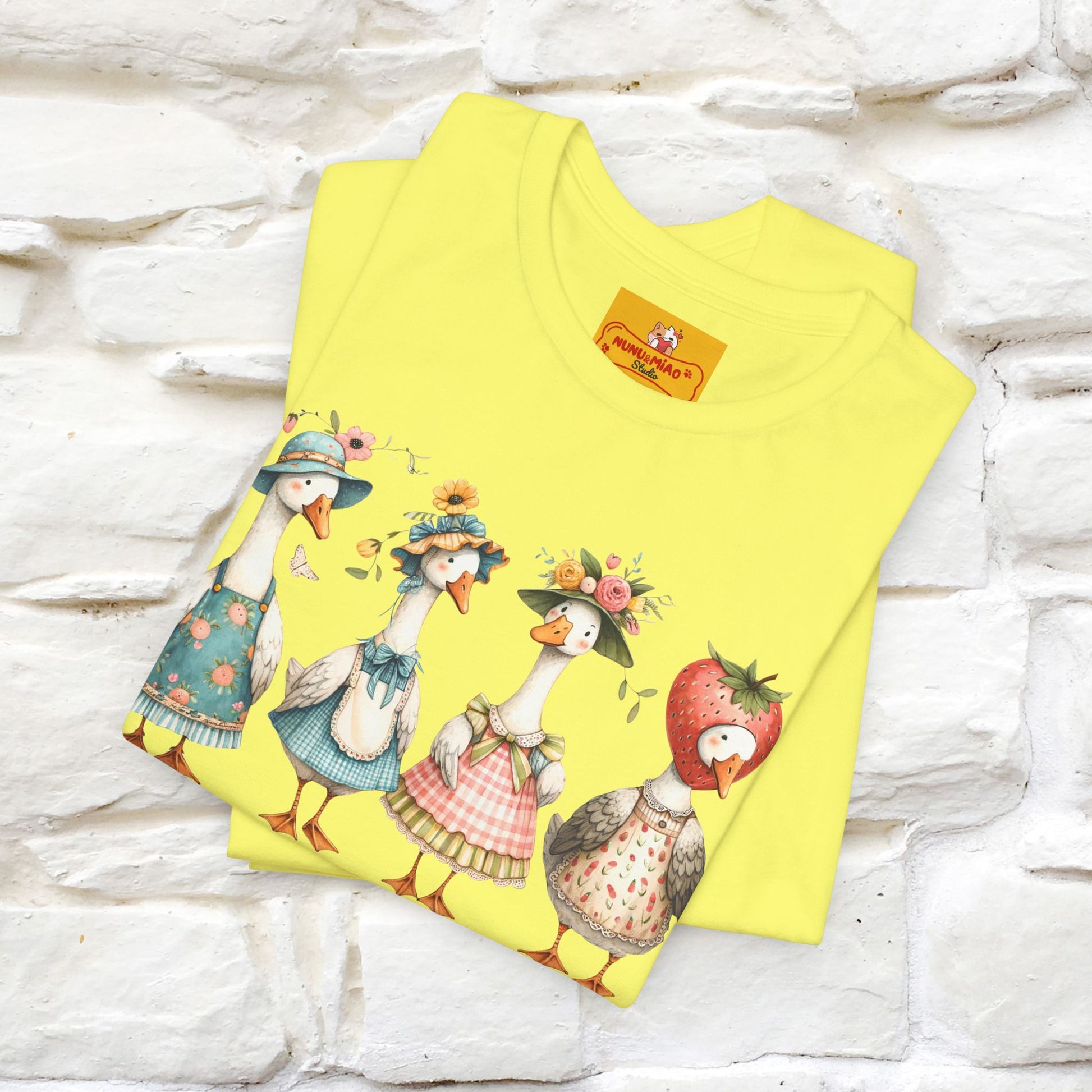 "Just A Silly Goose" Cute T-shirt |Nunu&Miao Studio - Nunu&Miao Studio