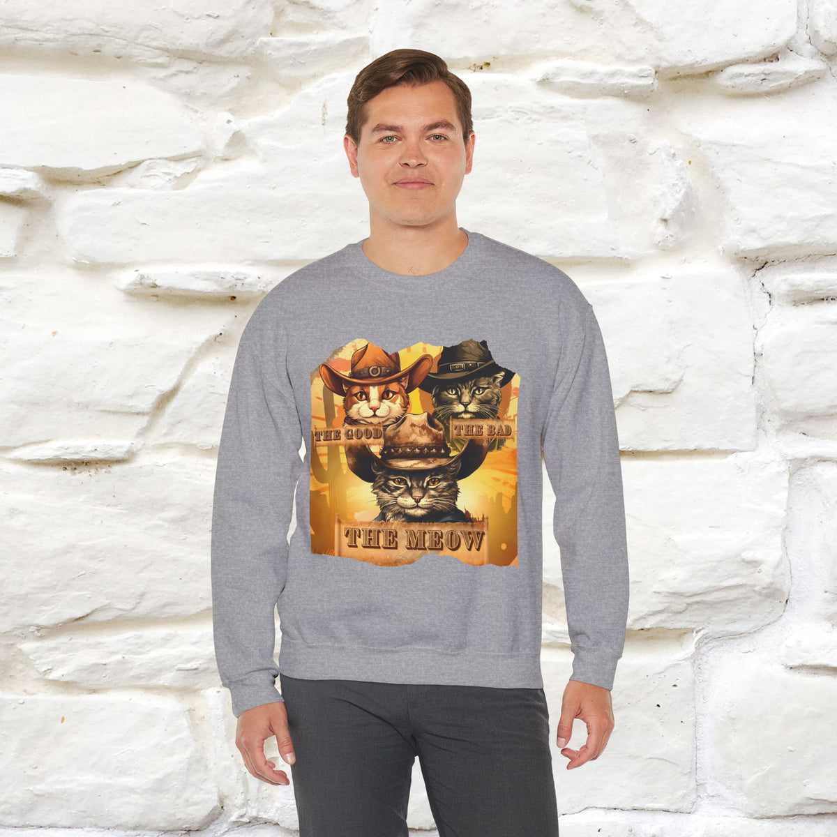 ''The Good, the Bad, and the Meow'' |Cat Sweatshirt | Nunu&Miao Studio