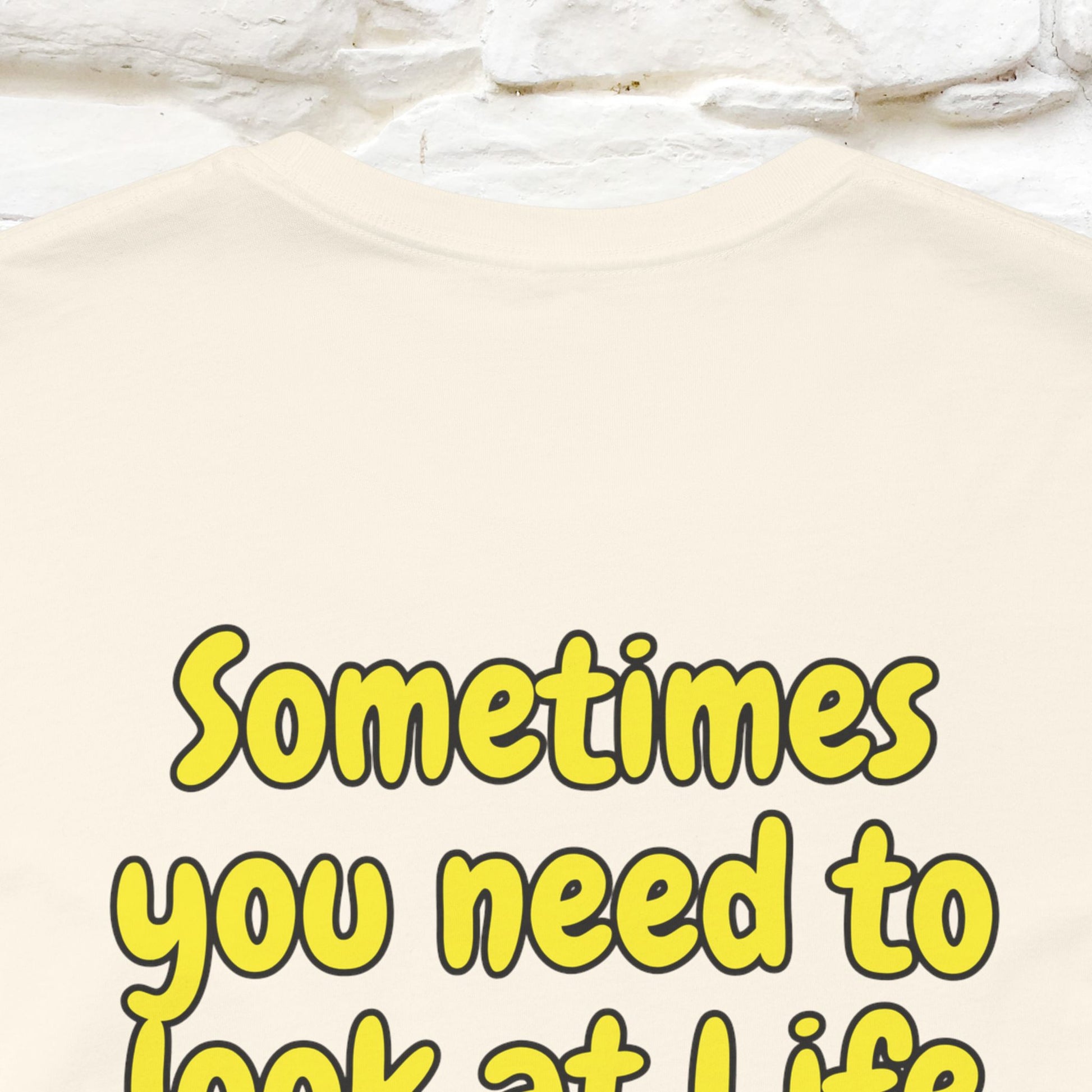 "Sometimes You Need to Look at Life from a Different Perspective" Cat T-Shirt | Front & Back Design | Nunu&Miao Studio - Nunu&Miao Studio