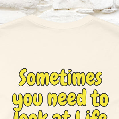 "Sometimes You Need to Look at Life from a Different Perspective" Cat T-Shirt | Front & Back Design | Nunu&Miao Studio - Nunu&Miao Studio