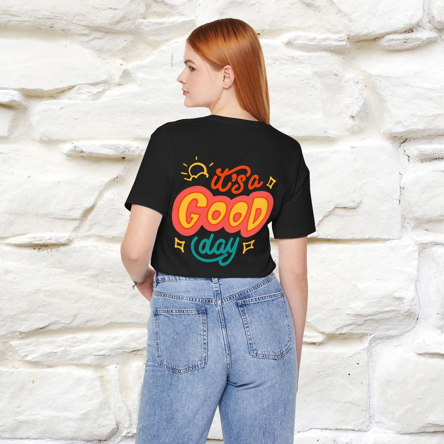 ""It's A Good Day" Cat T-Shirt| Front & Back Design | Nunu&Miao Studio - Nunu&Miao Studio