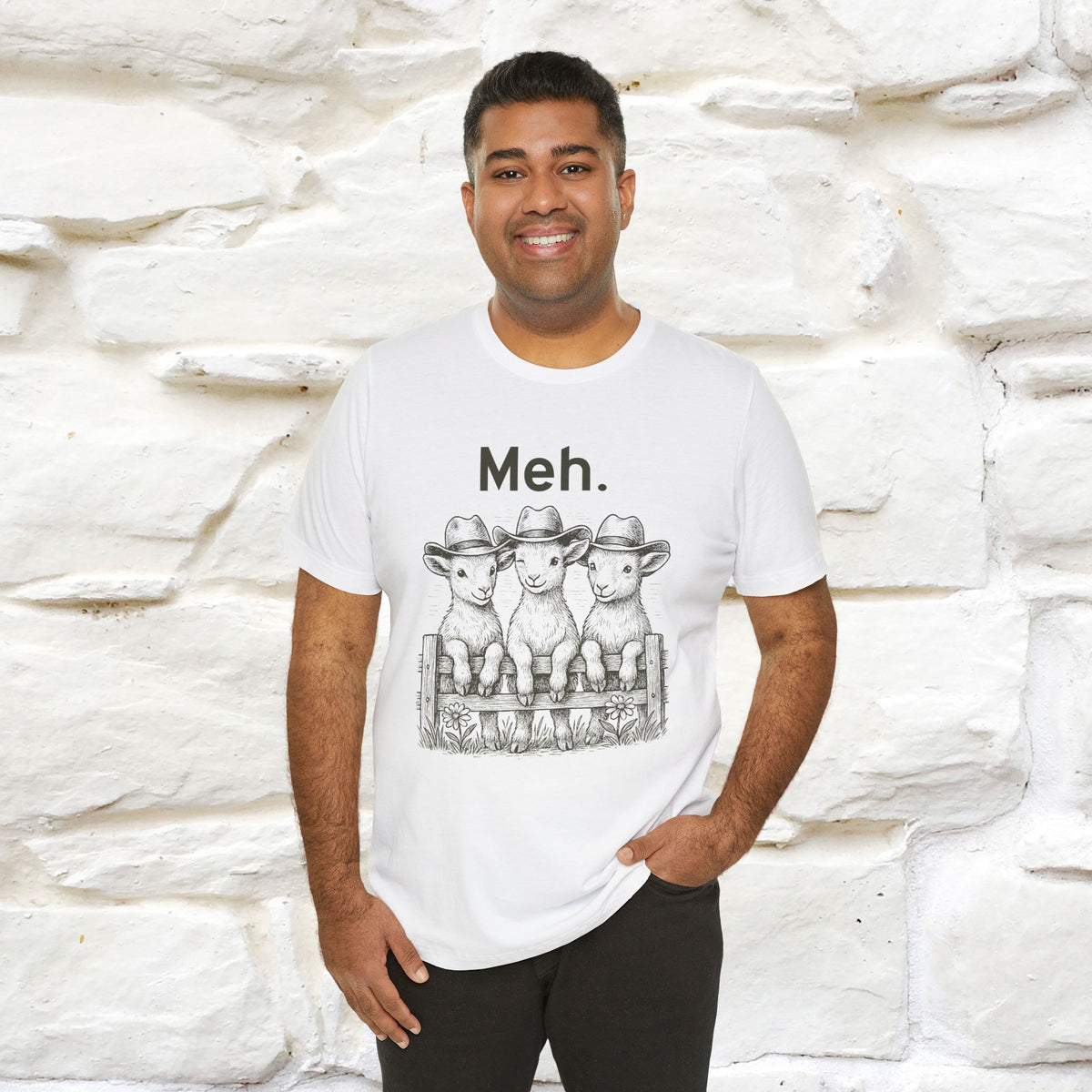 "Meh" Cute T-shirt |Nunu&Miao Studio
