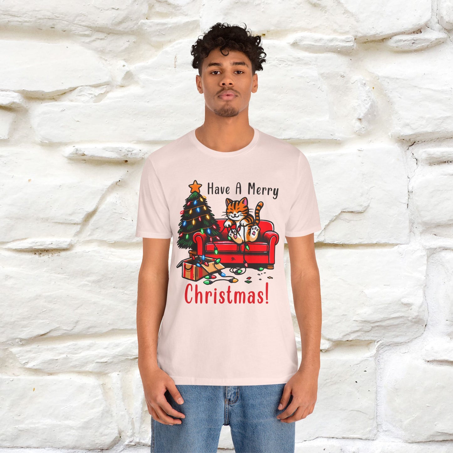 "Have A Merry..." |Funny Cat  T-Shirt | Nunu&Miao Studio