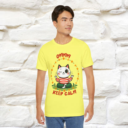 ''Ommm, Keep Calm'' Cat T-Shirt | Nunu&Miao Studio - Nunu&Miao Studio