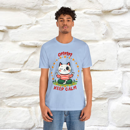 ''Ommm, Keep Calm'' Cat T-Shirt | Nunu&Miao Studio - Nunu&Miao Studio