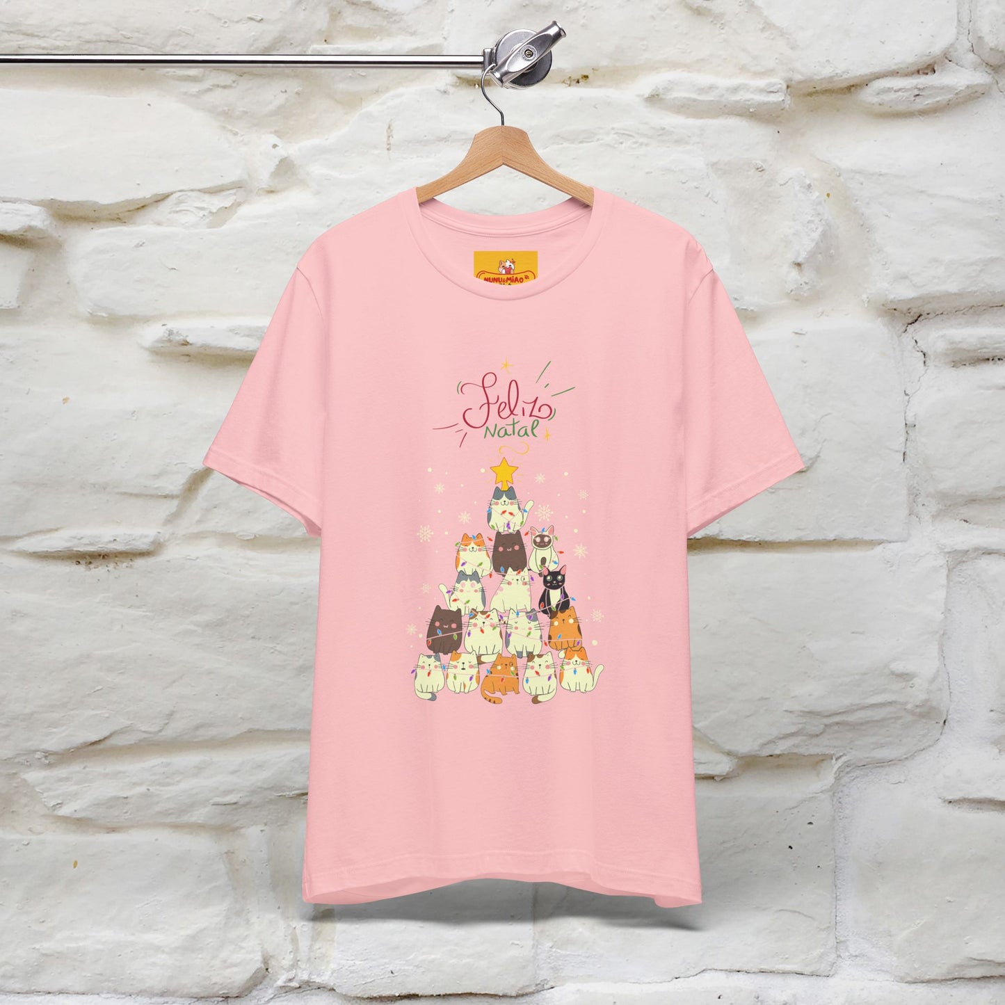 "Feliz Natal" Cat T-shirt|Nunu&Miao Studio - Nunu&Miao Studio