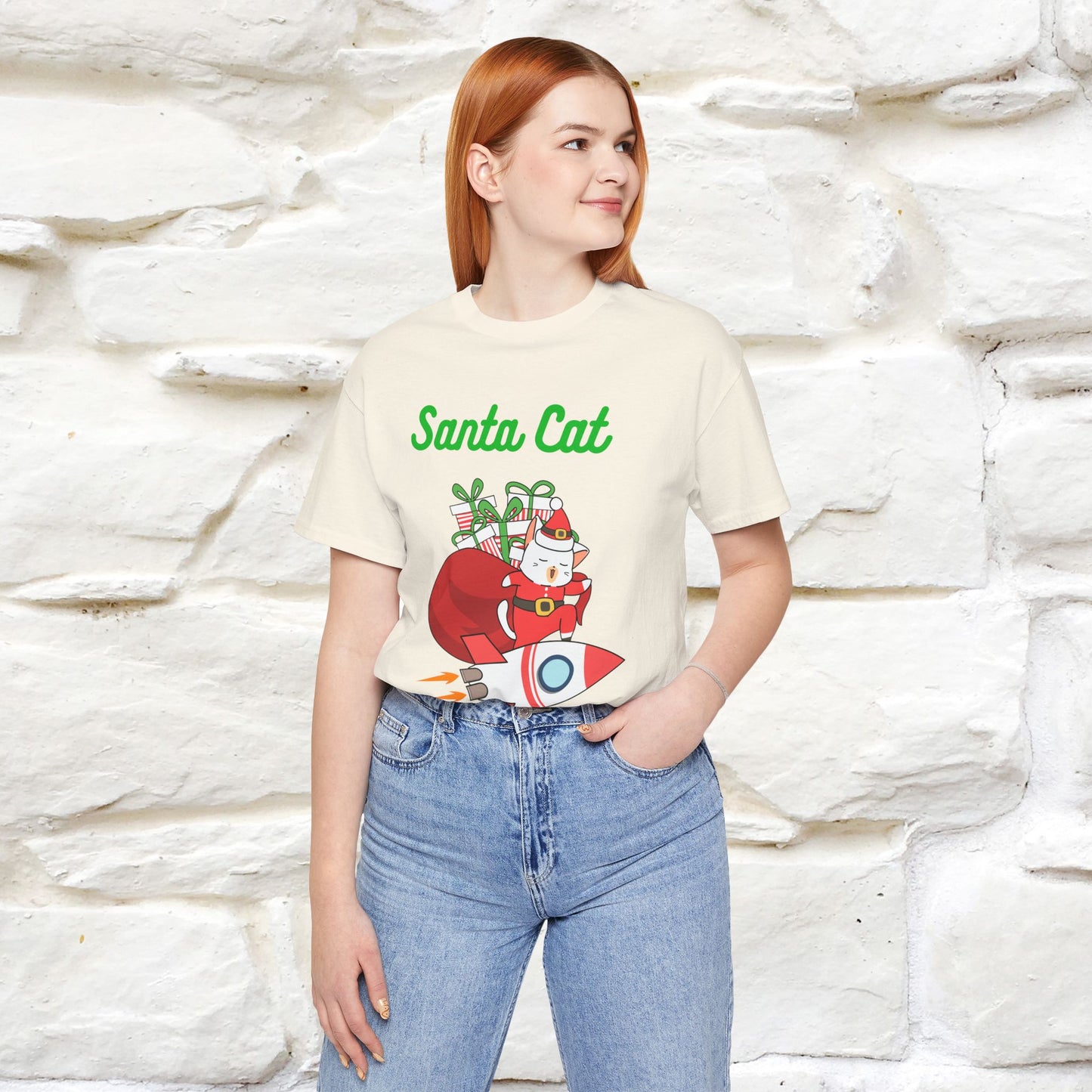 "Funny Santa Cat..." | Cat T-Shirt | Nunu&Miao Studio