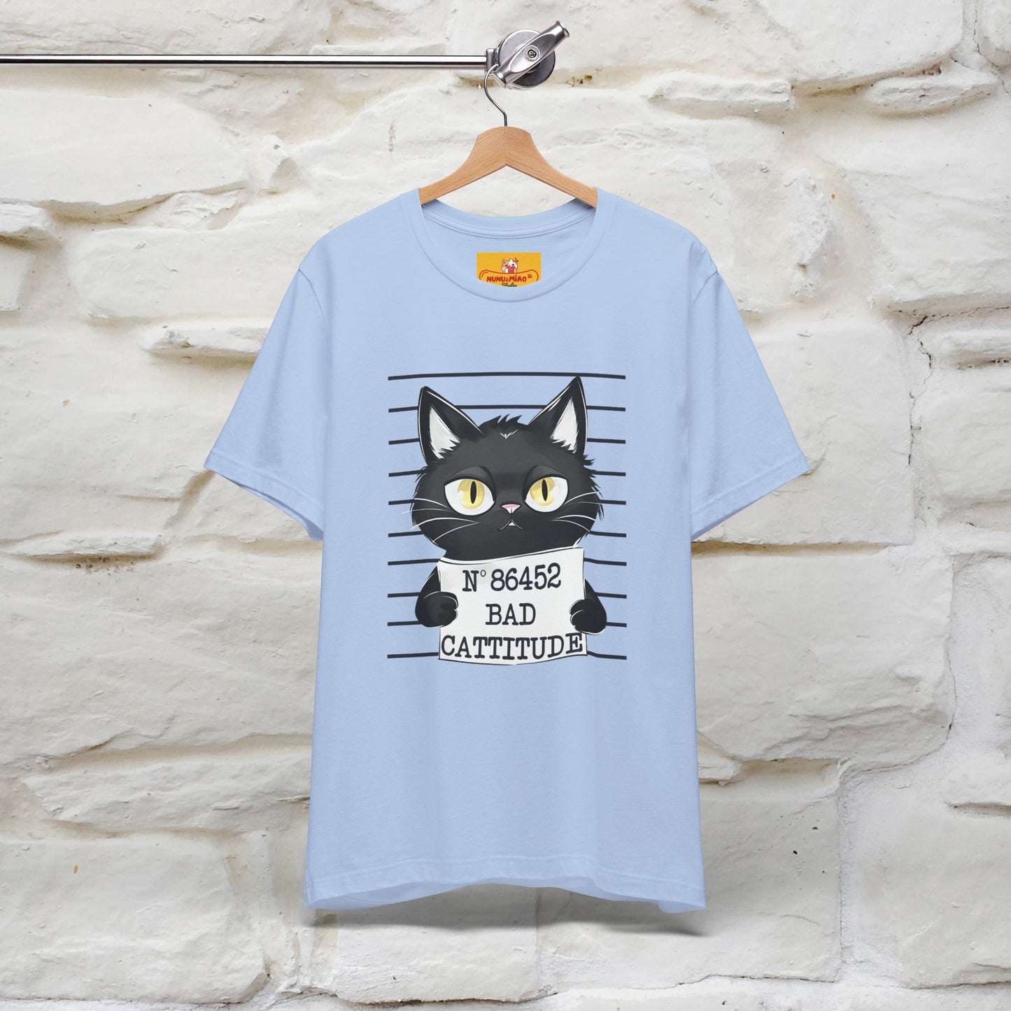 "Bad Cattitude" T-Shirt for Men & Women | 100% Cotton* - Nunu&Miao Studio