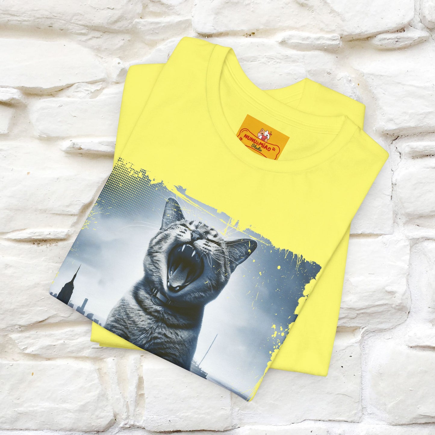 Catzilla T-Shirt | Fun Monster Cat Tee for Men & Women | 100% Cotton - Nunu&Miao Studio