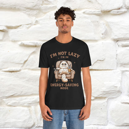 "I'm Not Lazy I'm In Energy-Saving Mode " Cat T-shirt |Nunu&Miao Studio - Nunu&Miao Studio