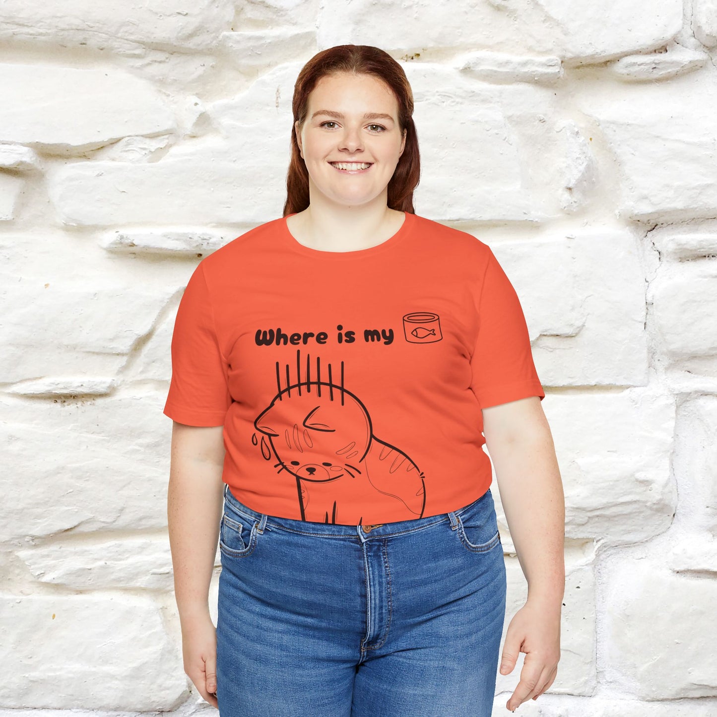 "Where Is My Tuna?" Cat T-Shirt | Nunu&Miao Studio - Nunu&Miao Studio