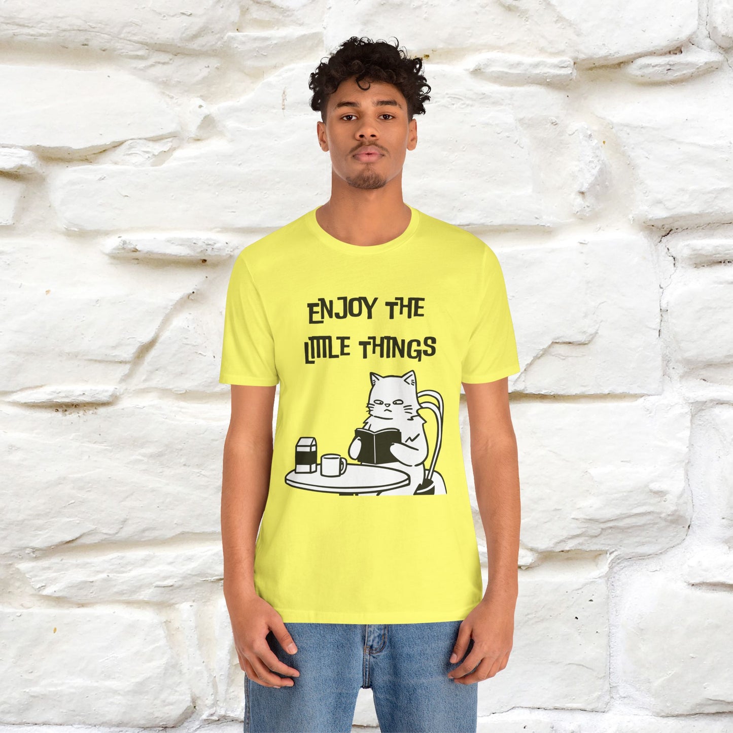 "Enjoy The Little Things." Cat T-Shirt | Nunu&Miao Studio