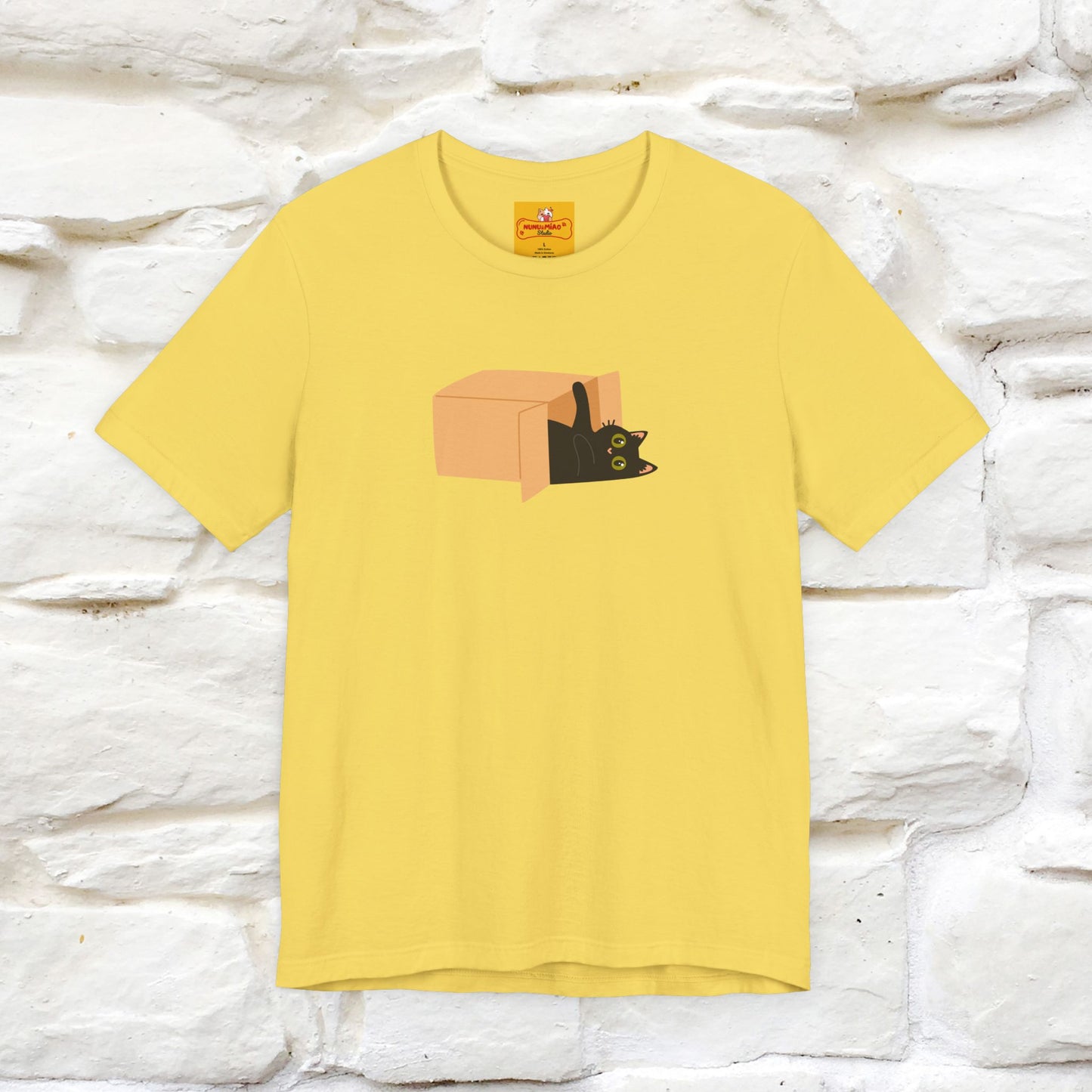 "Think Like There Is No Box" Cat T-Shirt| Front & Back Design | Nunu&Miao Studio - Nunu&Miao Studio