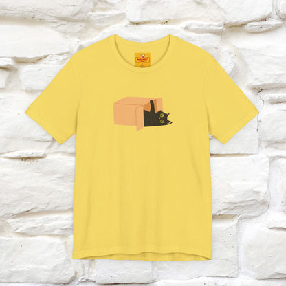 "Think Like There Is No Box" Cat T-Shirt| Front & Back Design | Nunu&Miao Studio - Nunu&Miao Studio