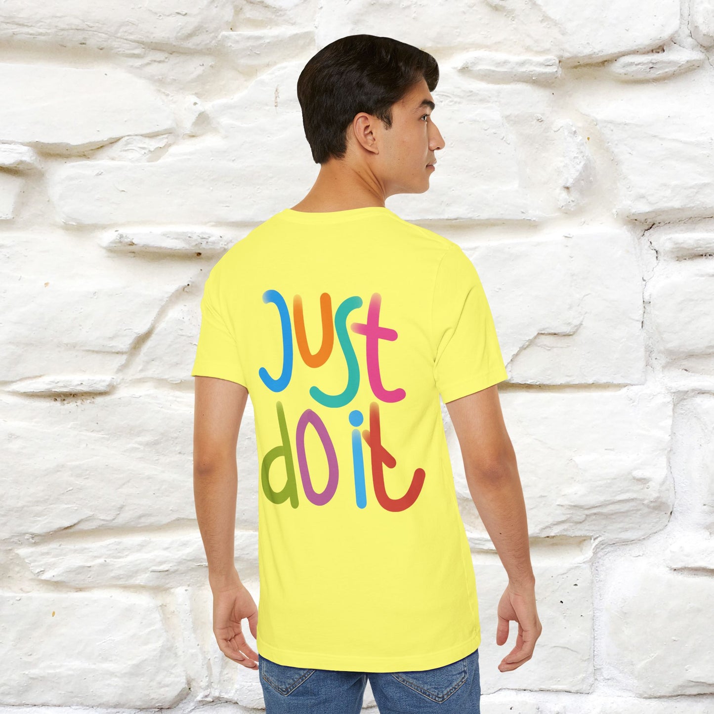 "Yes, Just Do It" Cat T-Shirt| Front & Back Design | Nunu&Miao Studio - Nunu&Miao Studio
