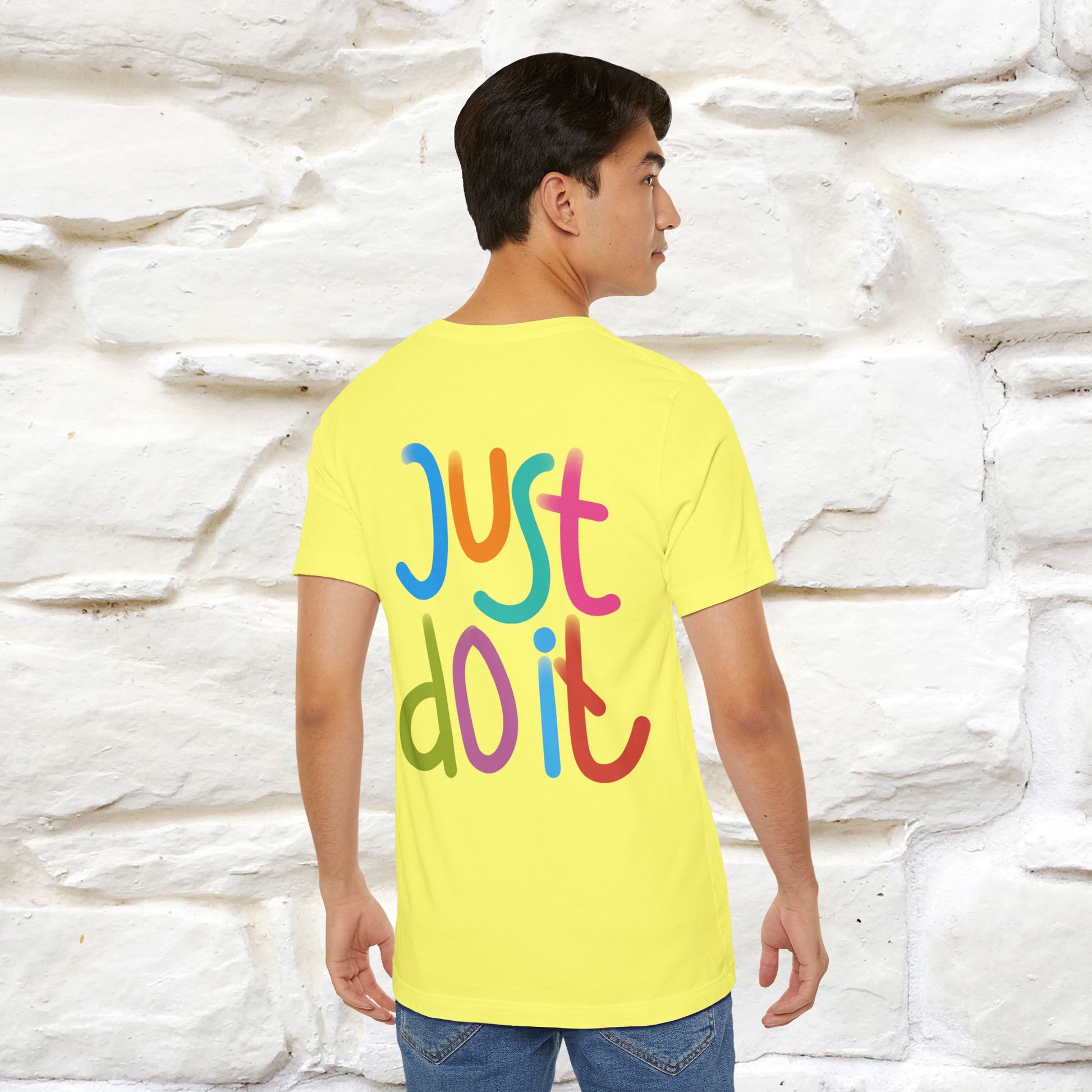 "Yes, Just Do It" Cat T-Shirt| Front & Back Design | Nunu&Miao Studio - Nunu&Miao Studio