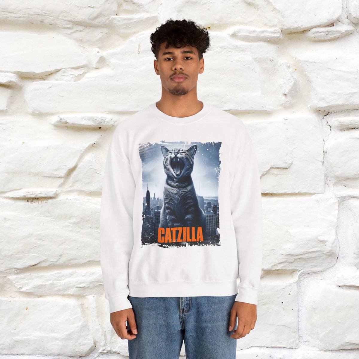 "Catzilla'' |Cat Sweatshirt | Nunu&Miao Studio
