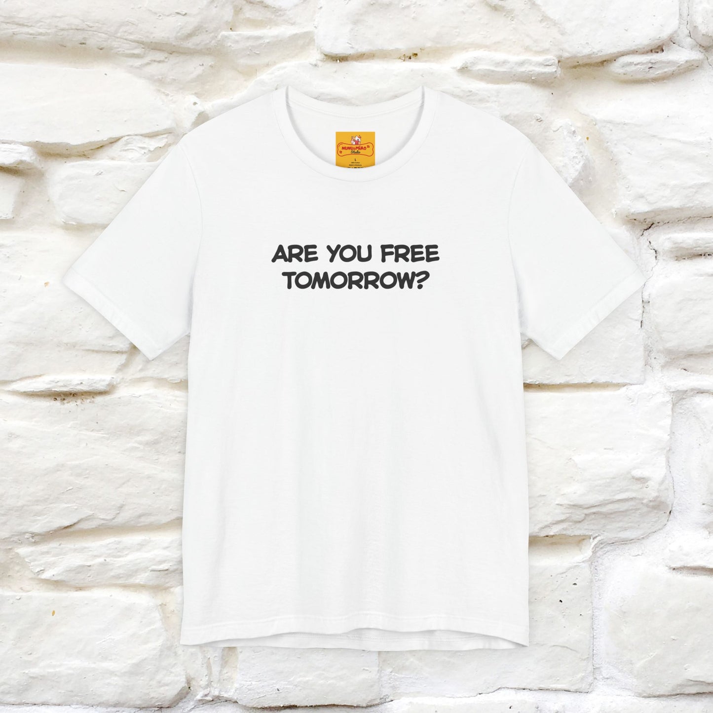 “Are You Free Tomorrow?" Funny Cat T-Shirt | Nunu&Miao Studio