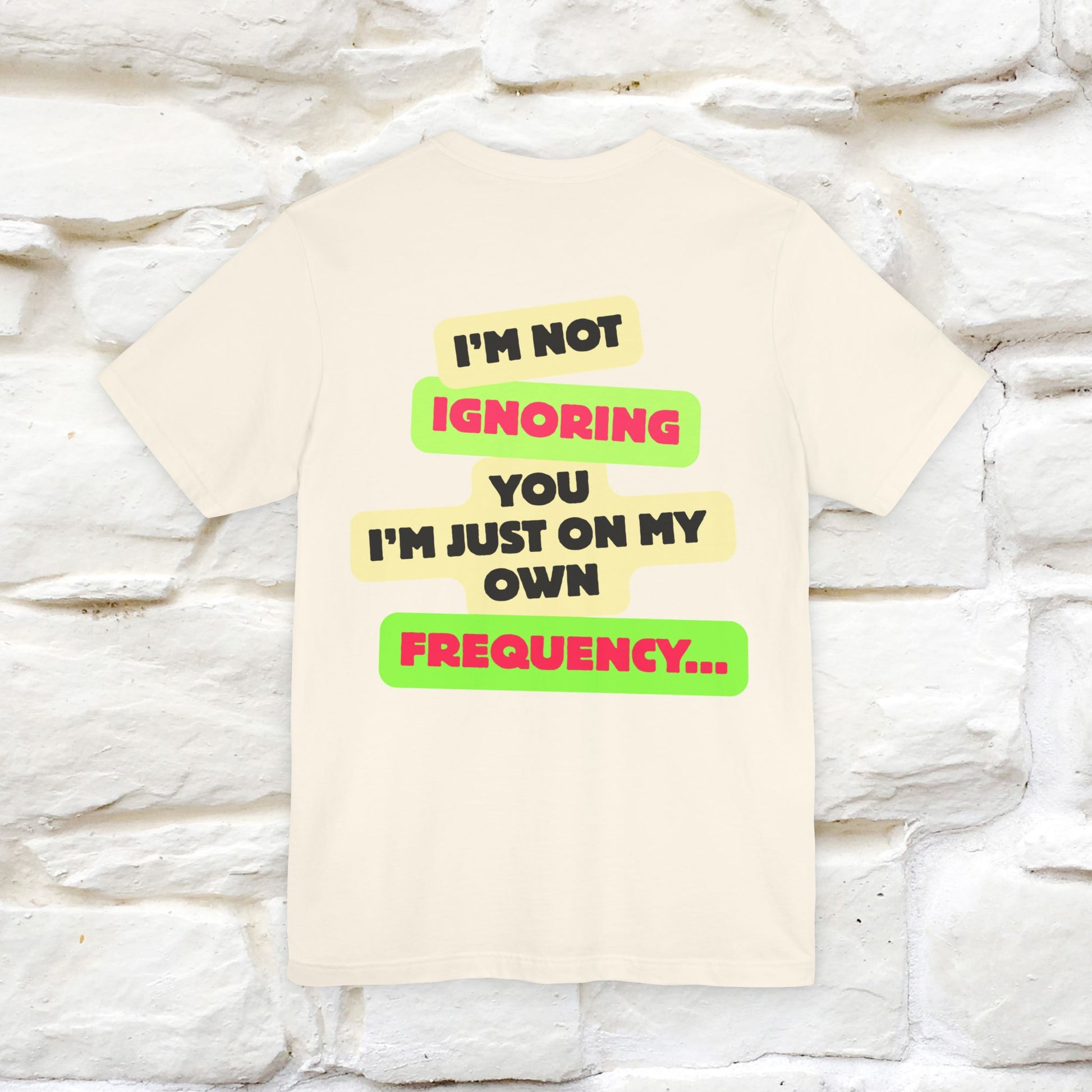 "I'm Not Ignoring You. I'm Just  .. " Cat T-Shirt | Front & Back Design | Nunu&Miao Studio - Nunu&Miao Studio