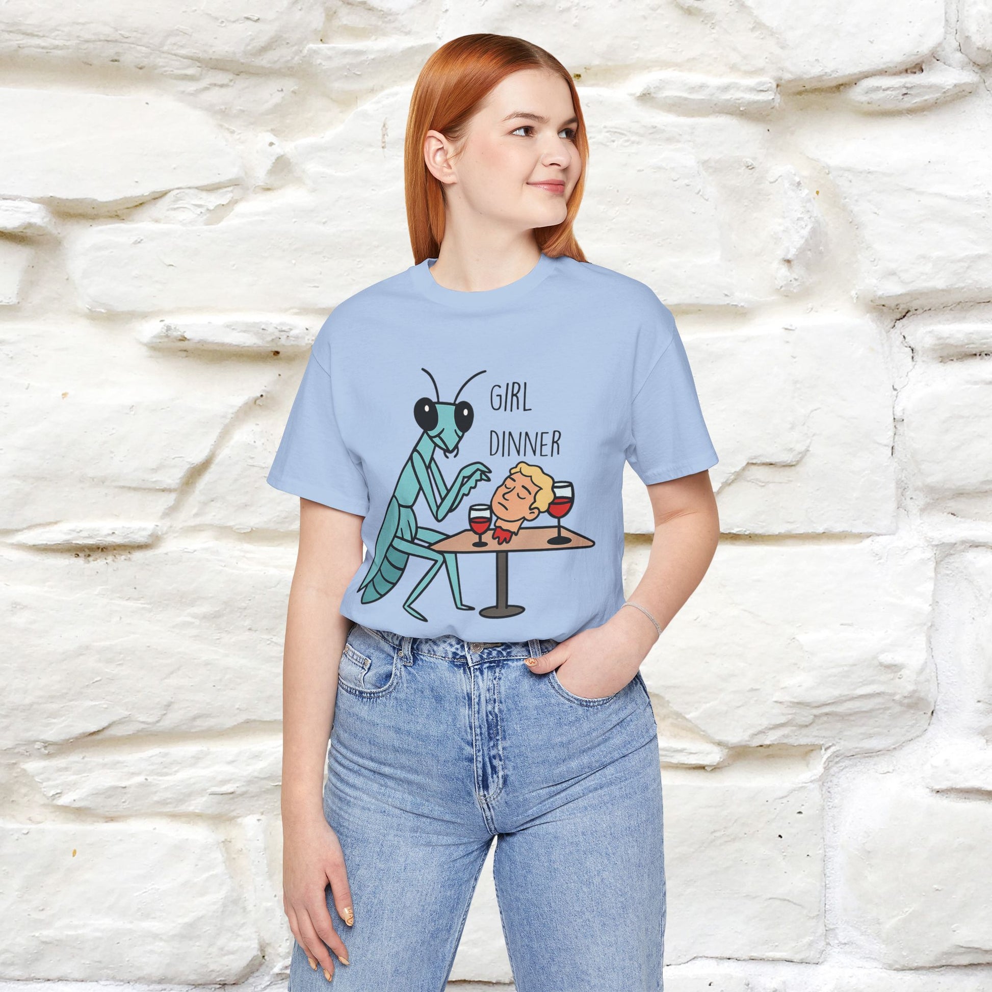 "Girl Dinner" Funny T-shirt |Nunu&Miao Studio - Nunu&Miao Studio