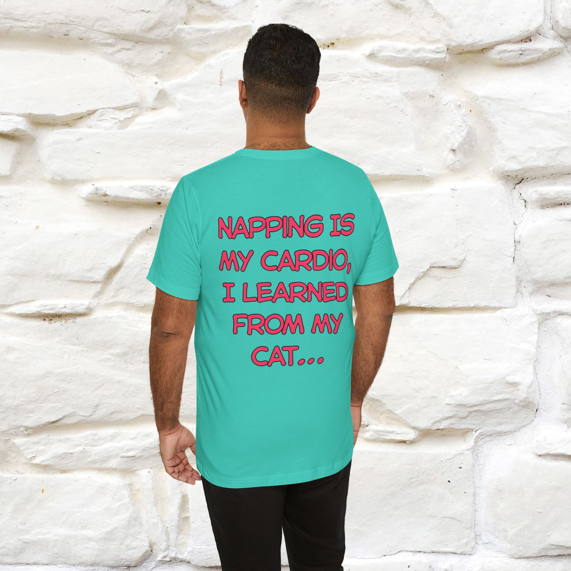 "Napping Is My Cardio, I Learned From My Cat…" Funny Cat T-shirt | Nunu&Miao Studio - Nunu&Miao Studio