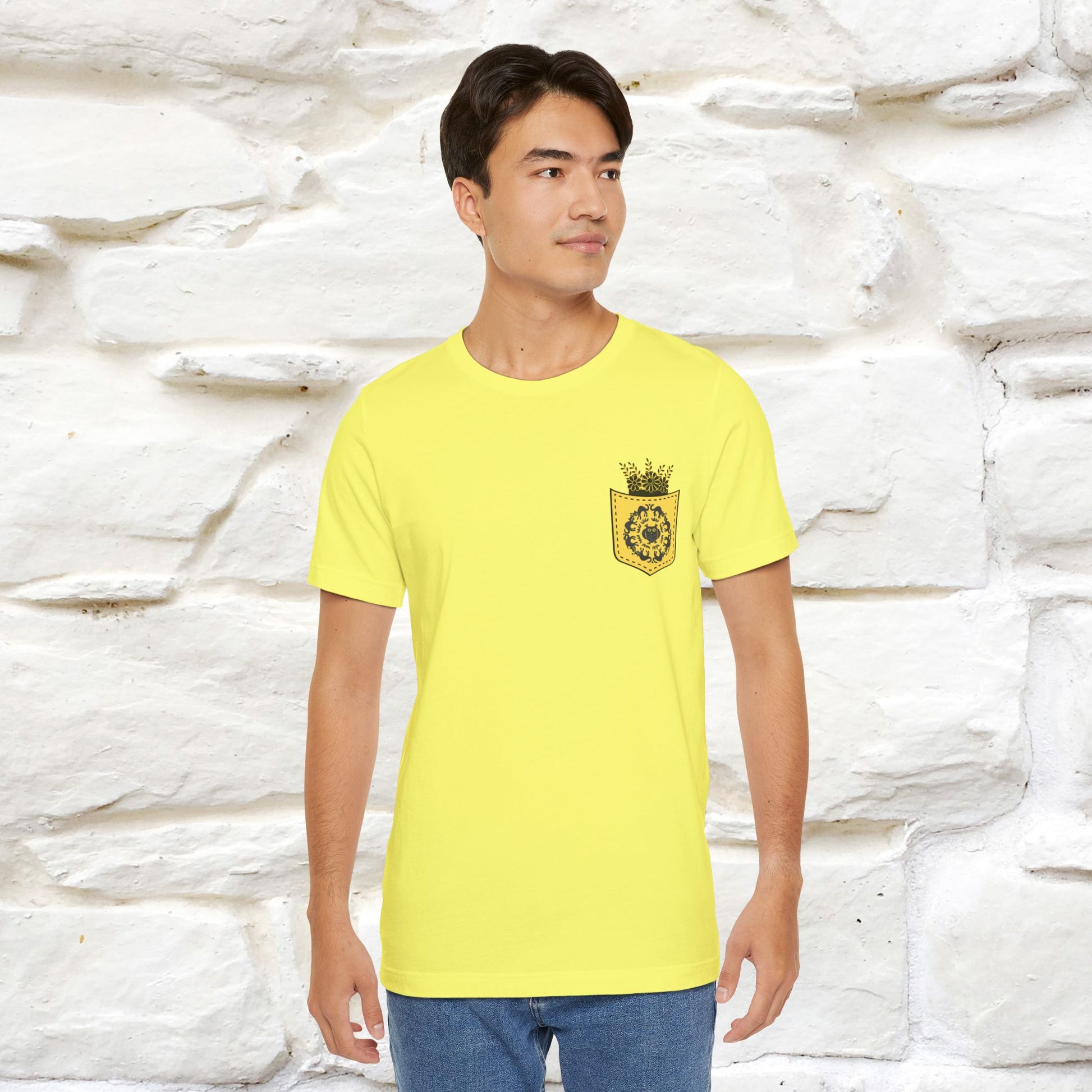 ''Black Cat Circle'' Cat T-Shirt Front and Back Design | Nunu&Miao Studio - Nunu&Miao Studio