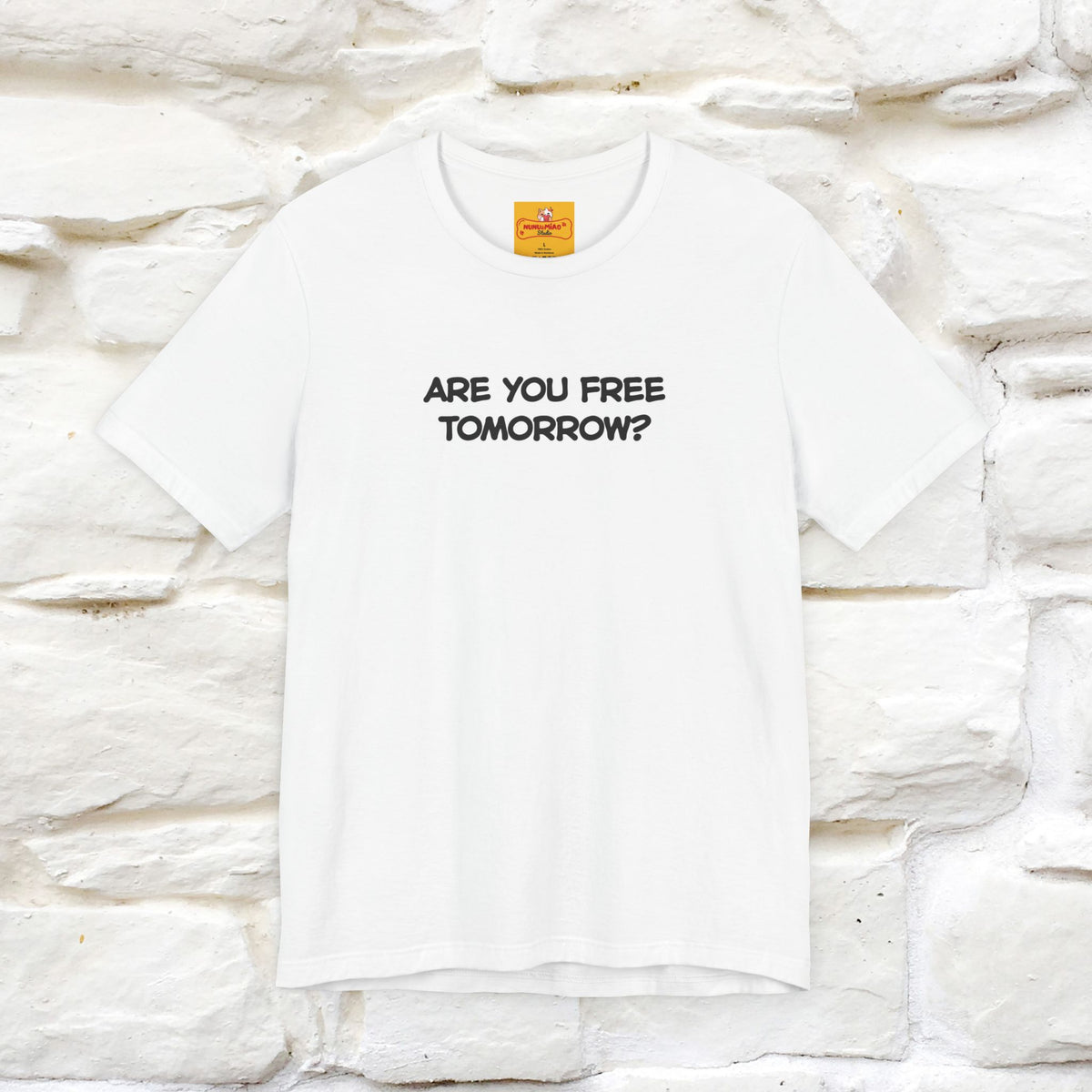 “Are You Free Tomorrow?" Funny Cat T-Shirt | Nunu&Miao Studio
